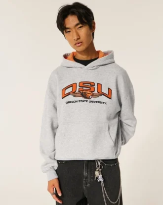 Sweat à capuche graphique Boxy Oregon State University Beavers