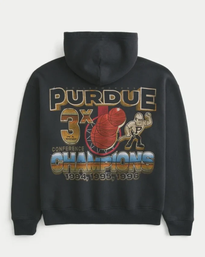 Sweat à capuche graphique Boxy Purdue University Sweat à capuche graphique Boxy Purdue University