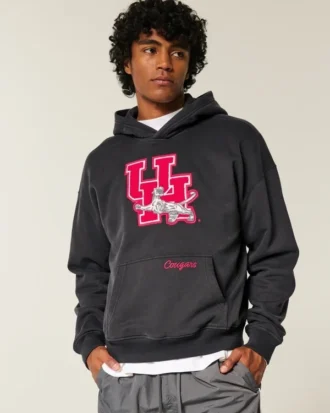 Sweat à capuche graphique Boxy University of Houston Cougars