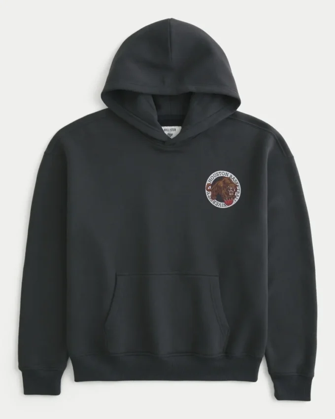 Sweat à capuche graphique Boxy University of Houston Cougars Basketball Sweat à capuche graphique Boxy University of Houston Cougars Basketball