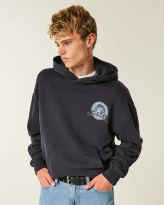 Sweat à capuche graphique Boxy University of North Carolina Tar Heels