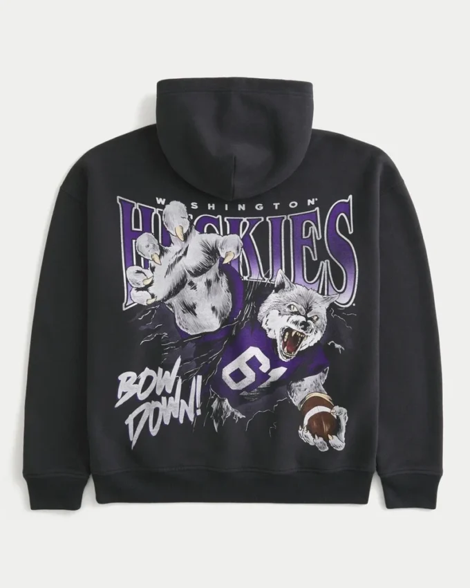 Sweat à capuche graphique carré Huskies de l’université de Washington Sweat à capuche graphique carré Huskies de l’université de Washington
