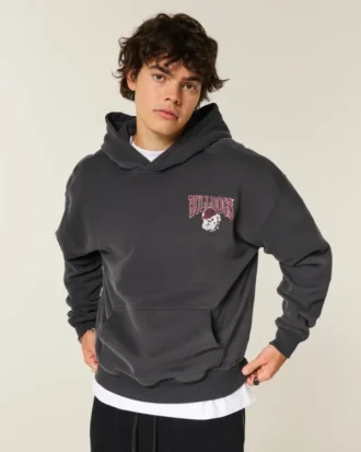 Sweat à capuche graphique carré University of Georgia Bulldogs