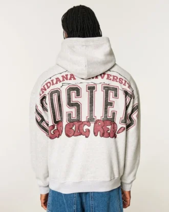 Sweat à capuche graphique Indiana University Hoosiers