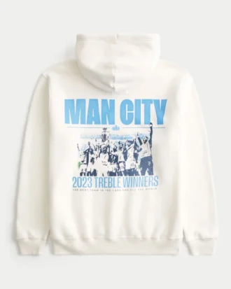 Sweat à capuche graphique Manchester City décontracté