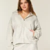 Sweat à capuche oversize avec imprimé biche et fermeture éclair Sweat à capuche oversize avec imprimé biche et fermeture éclair