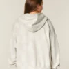 Sweat à capuche oversize avec imprimé biche et fermeture éclair Sweat à capuche oversize avec imprimé biche et fermeture éclair