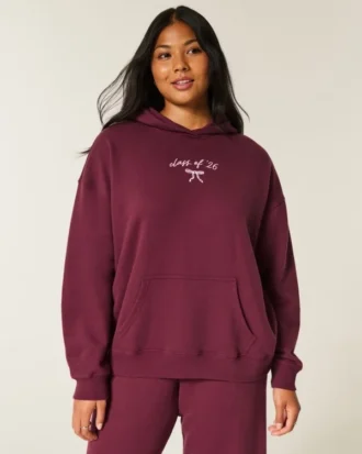 Sweat à capuche oversize avec imprimé « Class of &rsquo;26 »