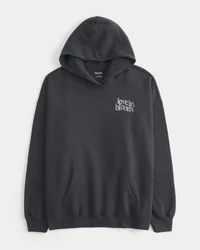 Sweat à capuche oversize avec motif papillon