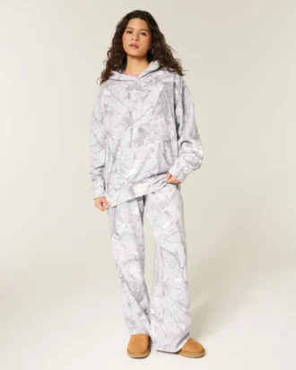 Sweat à capuche oversize camouflage