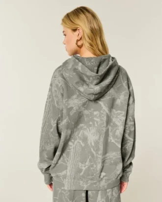 Sweat à capuche oversize camouflage