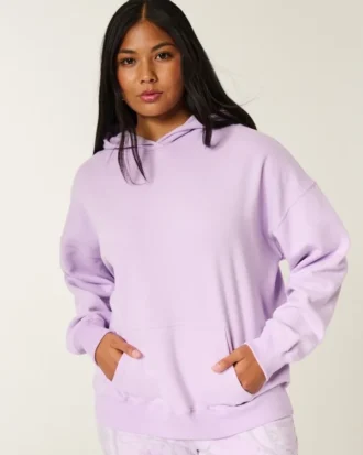 Sweat à capuche oversize doublé camouflage