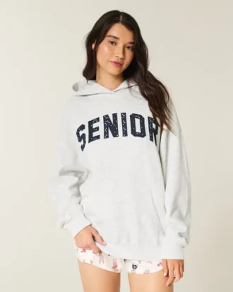Sweat à capuche oversize pour seniors