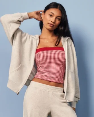 Sweat à capuche oversize zippé