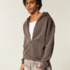 Sweat à capuche zippé