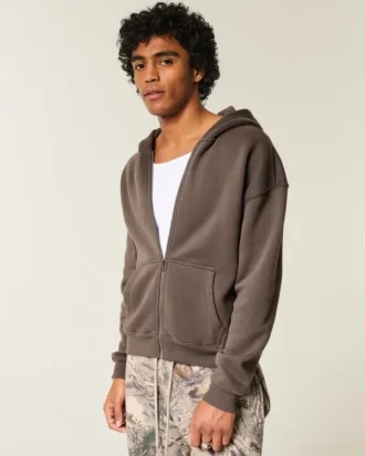 Sweat à capuche zippé