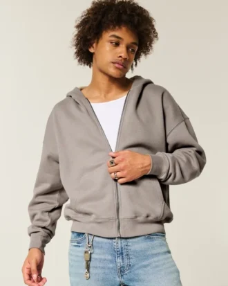 Sweat à capuche zippé