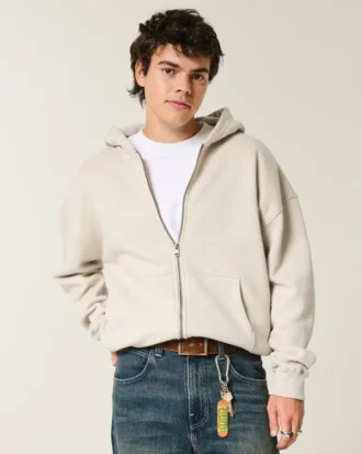 Sweat à capuche zippé