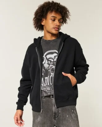 Sweat à capuche zippé
