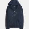 Sweat à capuche zippé avec motif étoile Sweat à capuche zippé avec motif étoile