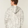 Sweat à capuche zippé Boxy Camo