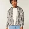 Sweat à capuche zippé Boxy Camo Sweat à capuche zippé Boxy Camo