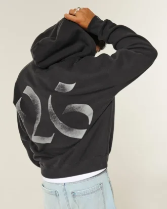 Sweat à capuche zippé Boxy Class of 26 Graphic