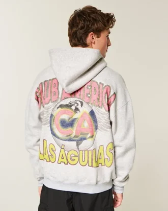 Sweat à capuche zippé Boxy Club América Las Águilas Graphic Sweat à capuche zippé Boxy Club América Las Águilas Graphic