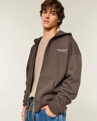 Sweat à capuche zippé Boxy McLaren Graphic