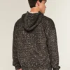 Sweat à capuche zippé carré imprimé léopard Sweat à capuche zippé carré imprimé léopard