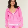 Sweat à capuche zippé en tissu éponge Sweat à capuche zippé en tissu éponge