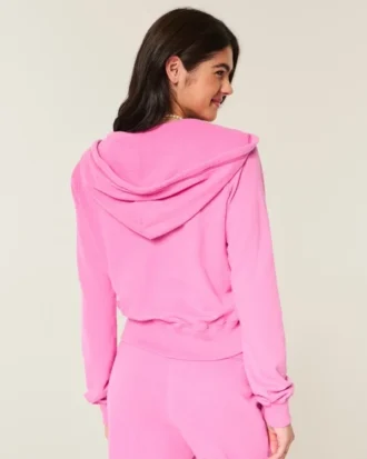 Sweat à capuche zippé en tissu éponge Sweat à capuche zippé en tissu éponge