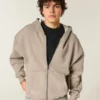 Sweat à capuche zippé et doublé thermique Sweat à capuche zippé et doublé thermique