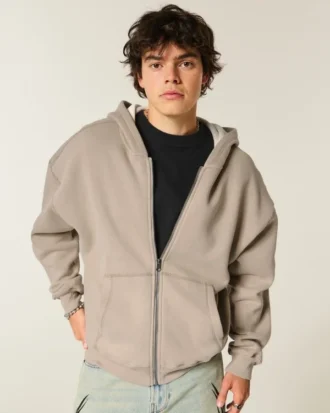 Sweat à capuche zippé et doublé thermique Sweat à capuche zippé et doublé thermique