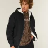 Sweat à capuche zippé et doublé thermique Sweat à capuche zippé et doublé thermique