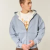 Sweat à capuche zippé et doublé thermique Sweat à capuche zippé et doublé thermique
