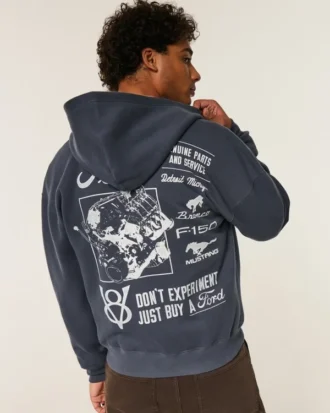 Sweat à capuche zippé Ford Graphic