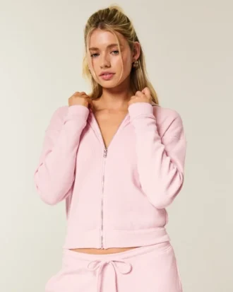 Sweat à capuche zippé Gilly Hicks Always Cozy Waffle