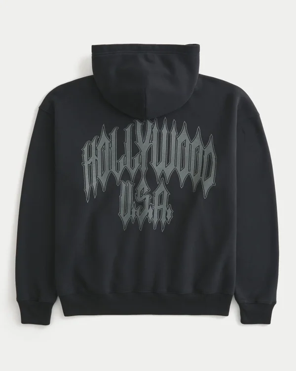 Sweat à capuche zippé graphique Hollywood Sweat à capuche zippé graphique Hollywood