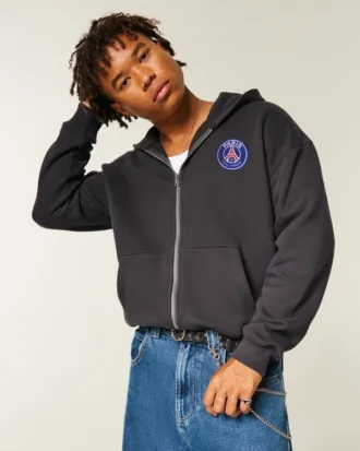 Sweat à capuche zippé graphique Paris Saint-Germain F.C.