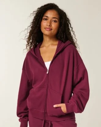 Sweat à capuche zippé ultra-pratique