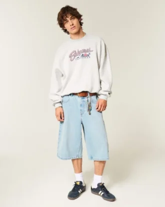 Sweat-shirt ample à cordon Bahama avec motif