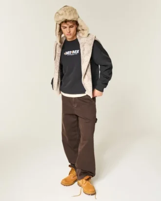 Sweat-shirt à capuche Boxy Ice Age Graphic