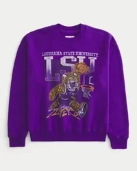 Sweat-shirt à capuche carré avec imprimé graphique LSU Tigers