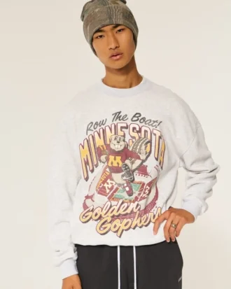 Sweat-shirt à capuche graphique Boxy University of Minnesota Golden Gophers