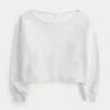 Sweat-shirt double à épaules dénudées facile à porter Sweat-shirt double à épaules dénudées facile à porter