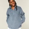 Sweat-shirt à fermeture éclair quart de longueur Gilly Hicks Sherpa Sweat-shirt à fermeture éclair quart de longueur Gilly Hicks Sherpa