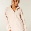 Sweat-shirt à fermeture éclair quart de longueur Gilly Hicks Sherpa Sweat-shirt à fermeture éclair quart de longueur Gilly Hicks Sherpa