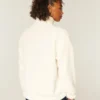 Sweat-shirt à fermeture éclair quart de longueur Gilly Hicks Sherpa