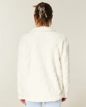 Sweat-shirt à fermeture éclair quart de longueur Gilly Hicks Sherpa